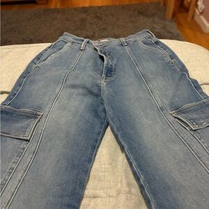 MOTHER Blue Boot Cut Jeans with Classic Style